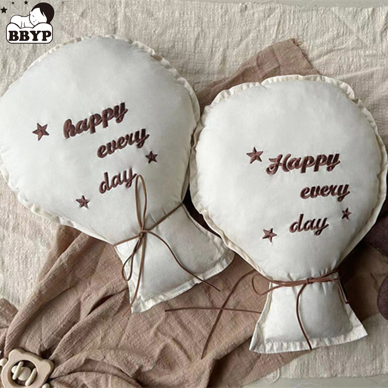 Baby Nursery Embroidery - 2 قطعة بالون التطريز القطن الجدار