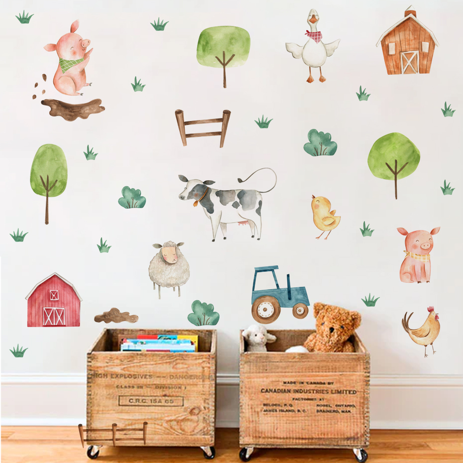 Baby Nursery Murals - بوهو المائية ملصقات الحائط للأطفال غرفة
