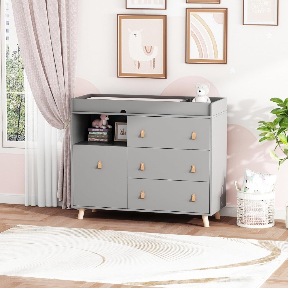 Baby Nursery Drawers - طاولة تغيير خزانة الأطفال، صندوق حضانة