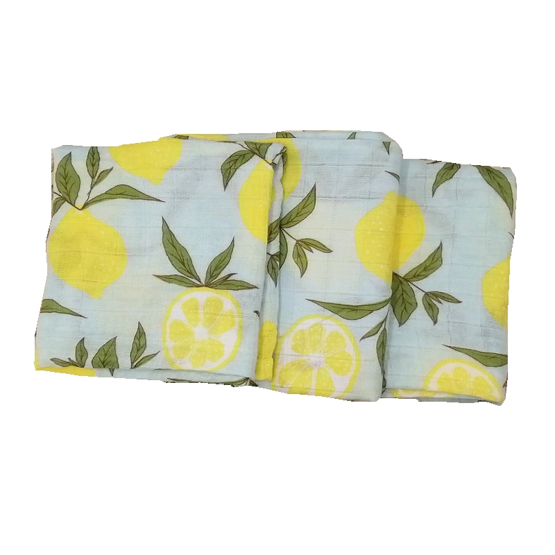 Swaddle Blanket Muslin - طقم من 3 قطع من قماش