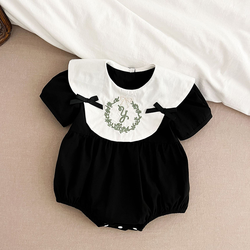 Baby Nursery Embroidery - جديد طفل الفتيات ملابس الصيف الرضع
