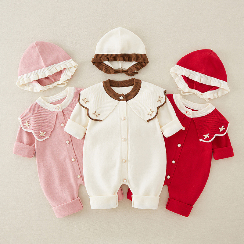 Baby Nursery Embroidery - ملابس الأطفال حديثي الولادة للربيع والخريف،