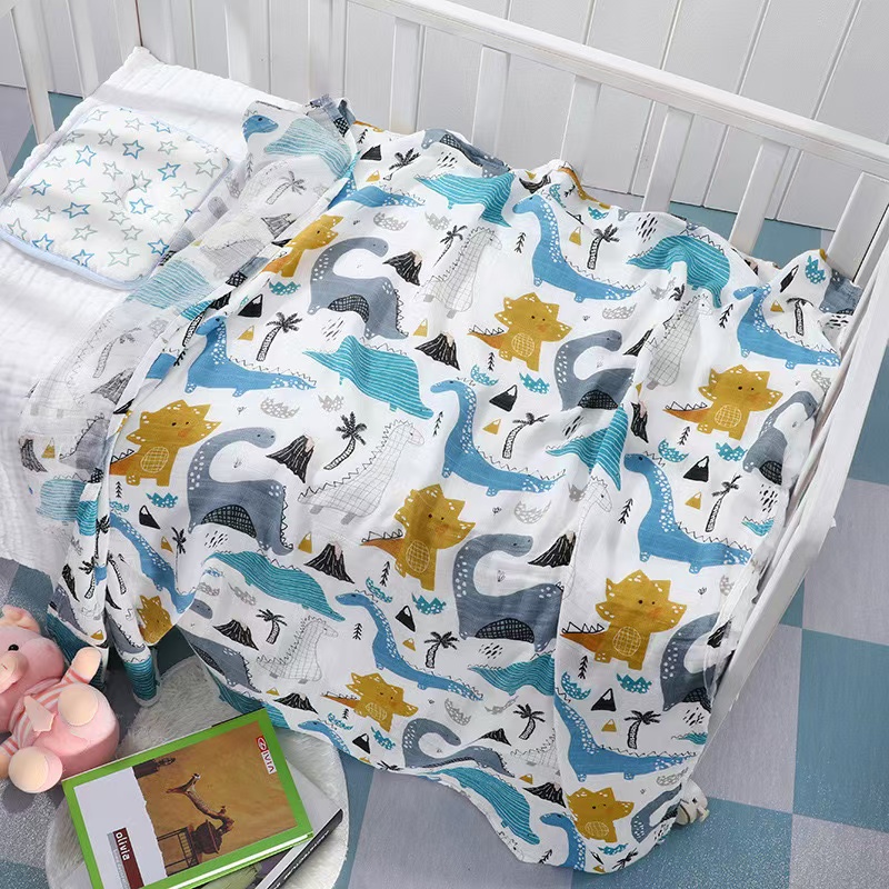 Swaddle Blanket Muslin - بطانية قماط متعددة الوظائف ناعمة وخفيفة