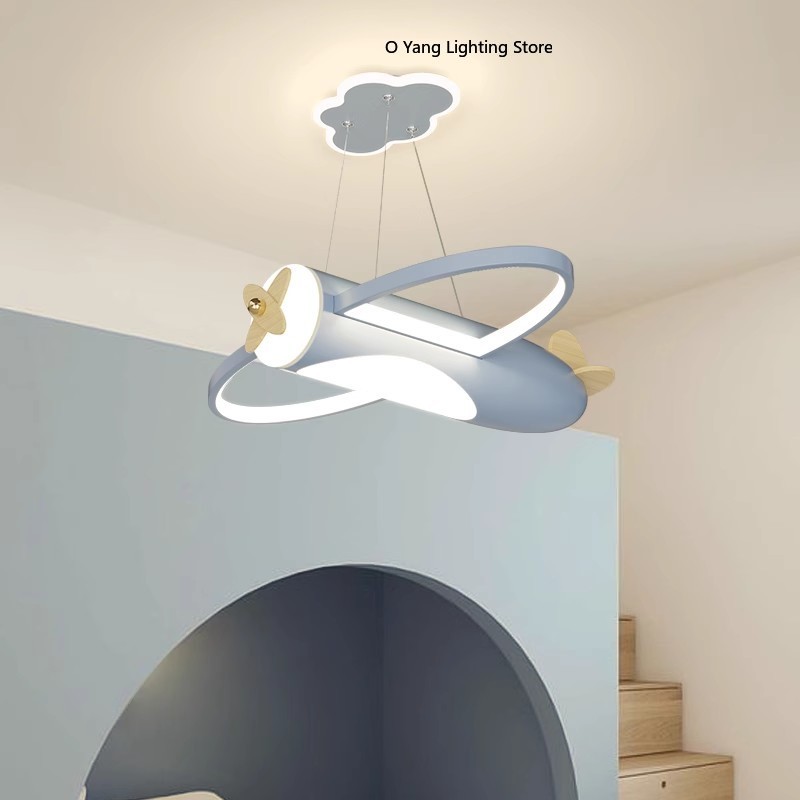 Baby Nursery Ceiling Light - كريم نمط طائرة أضواء السقف LED
