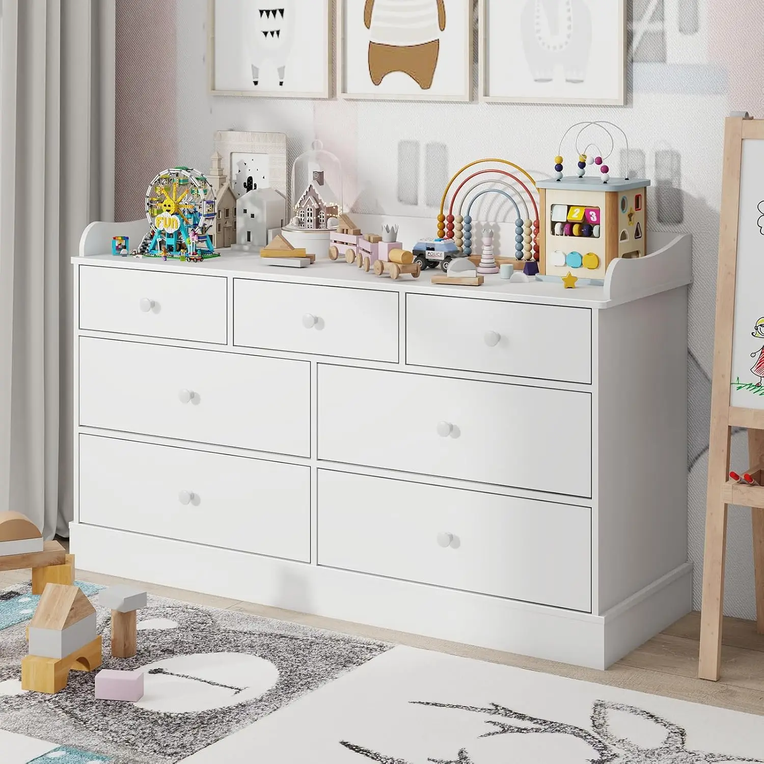 Baby Nursery Drawers - خزانة أدراج للأطفال مع 7 أدراج،
