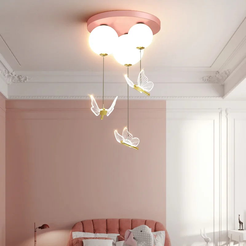 Baby Nursery Ceiling Light - مصباح سقف LED على شكل فراشة،