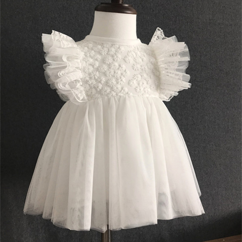 فستان زفاف مكشكش من الدانتيل ، - مراجعة Baby Nursery Embroidery وسعره