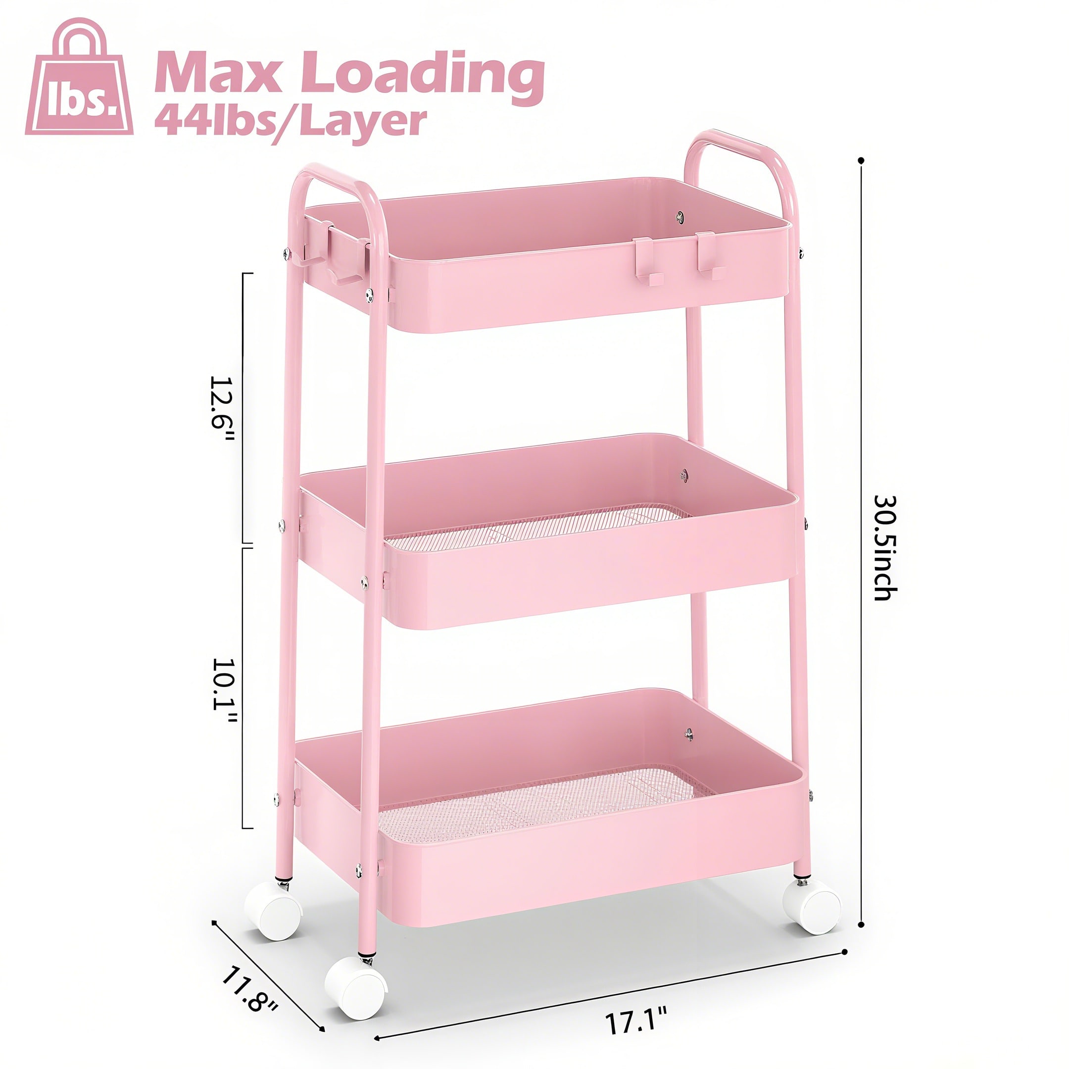 عربة تخزين معدنية بثلاث طبقات  - مراجعة Baby Nursery Organizer وسعره