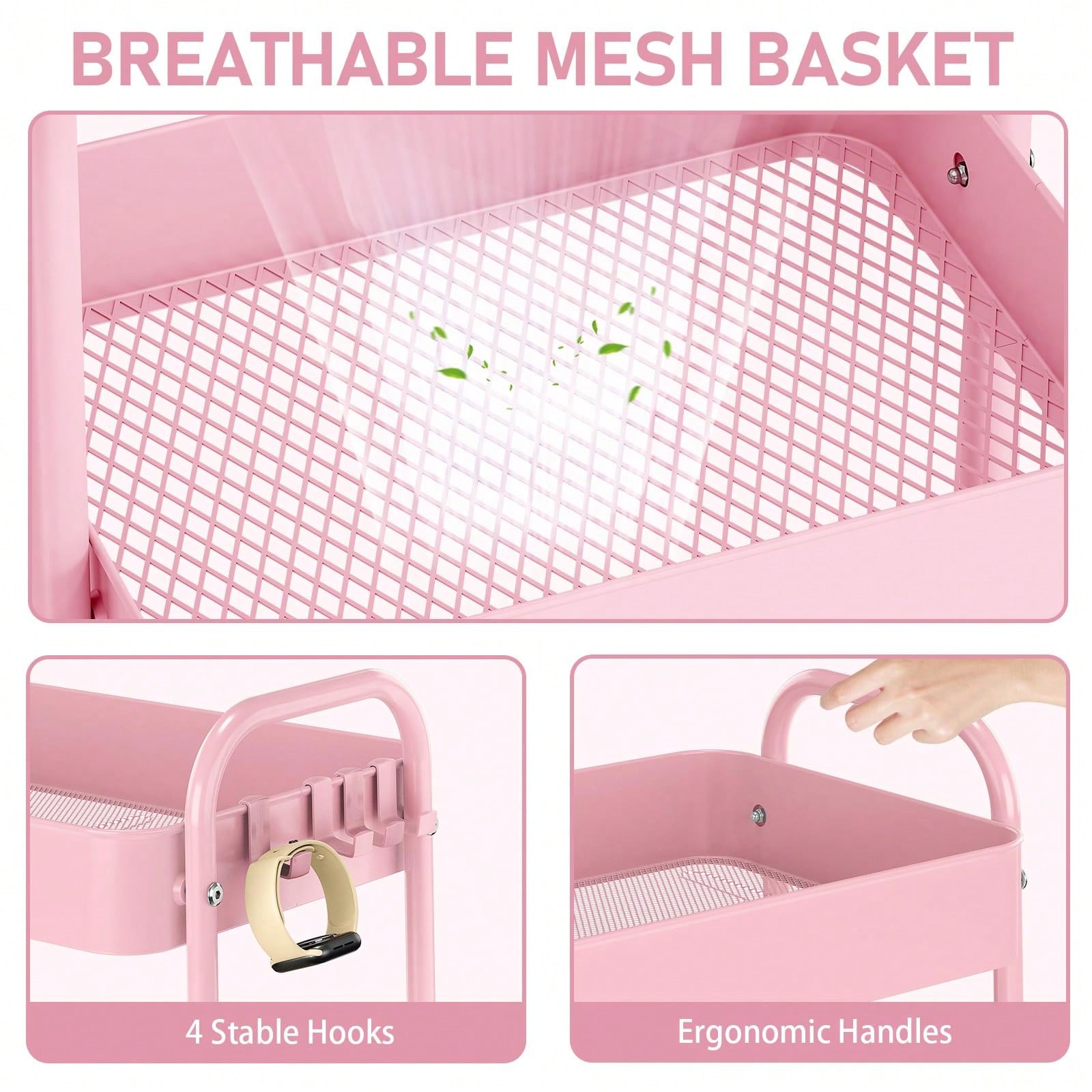 عربة تخزين معدنية بثلاث طبقات  - مراجعة Baby Nursery Organizer وسعره