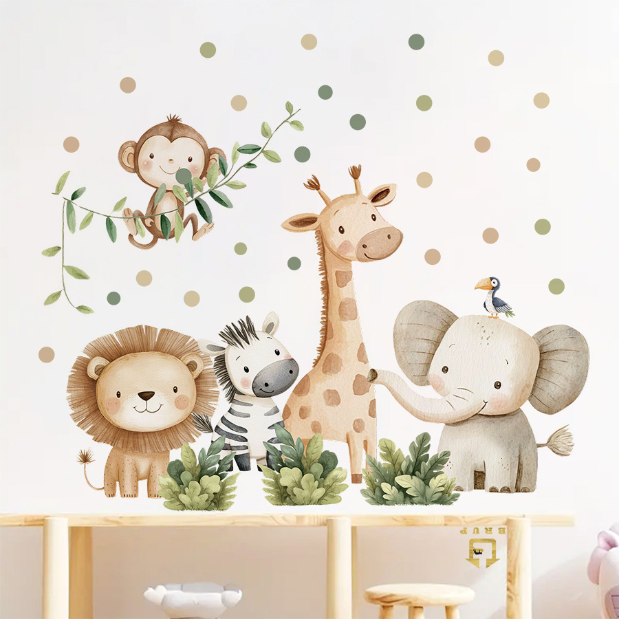 بوهو غابة الحيوانات ملصقات جدا - مراجعة Baby Nursery Labels وسعره