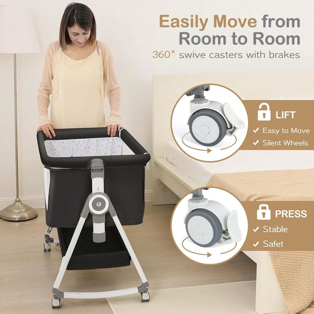 سرير أطفال، سرير جانبي للأطفال - مراجعة Bassinet Bedside Sleeper وسعره