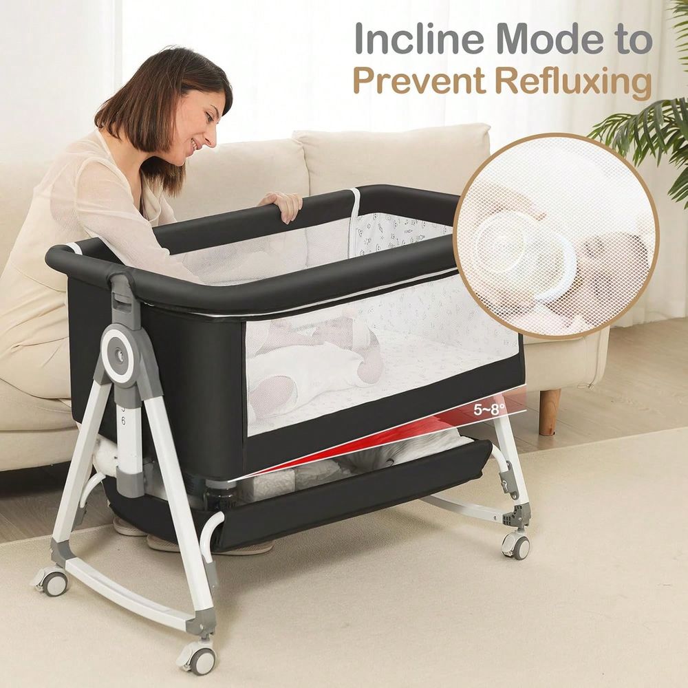 سرير أطفال، سرير جانبي للأطفال - مراجعة Bassinet Bedside Sleeper وسعره