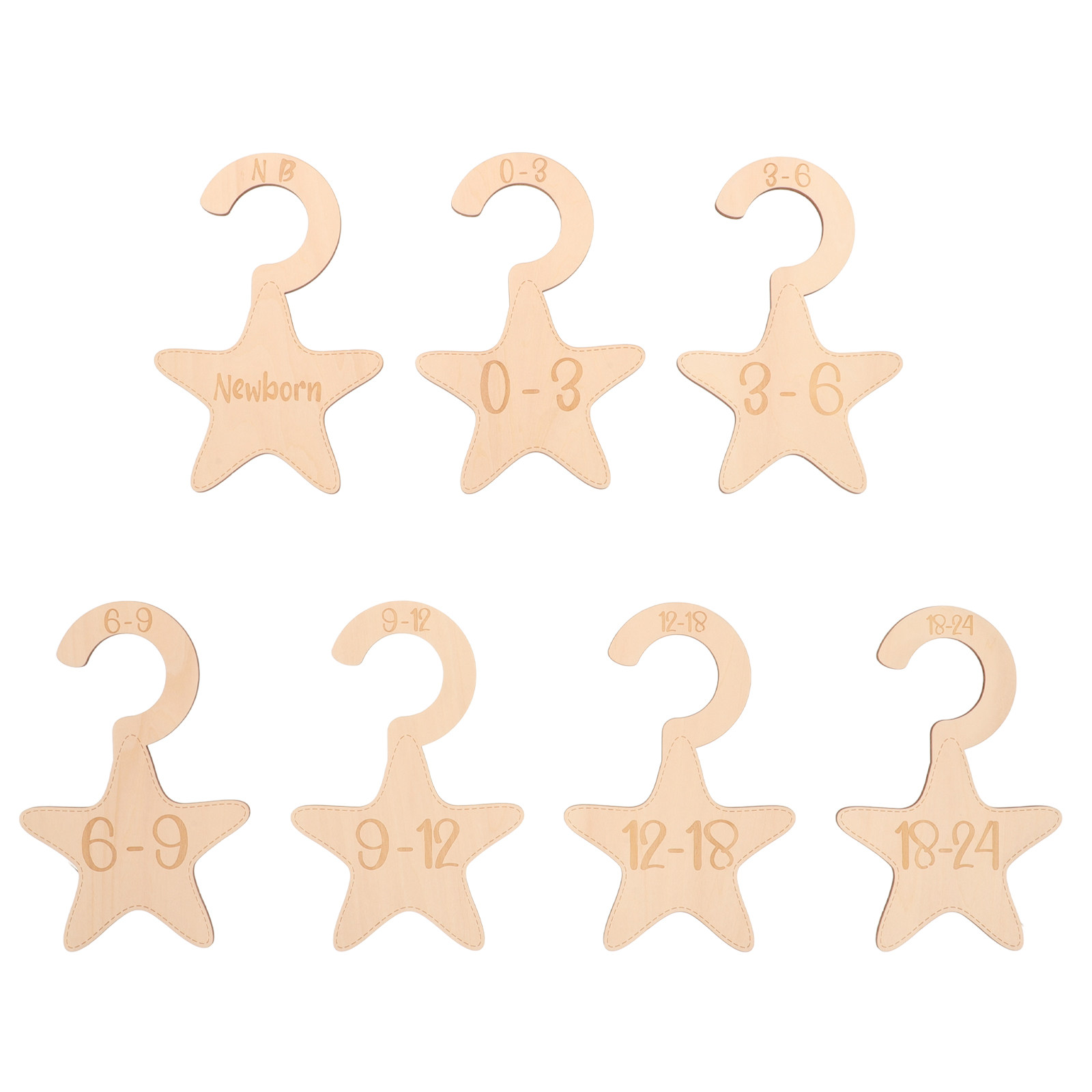 7 قطع فواصل خشبية لخزانة ملابس - مراجعة Baby Nursery Organizer وسعره
