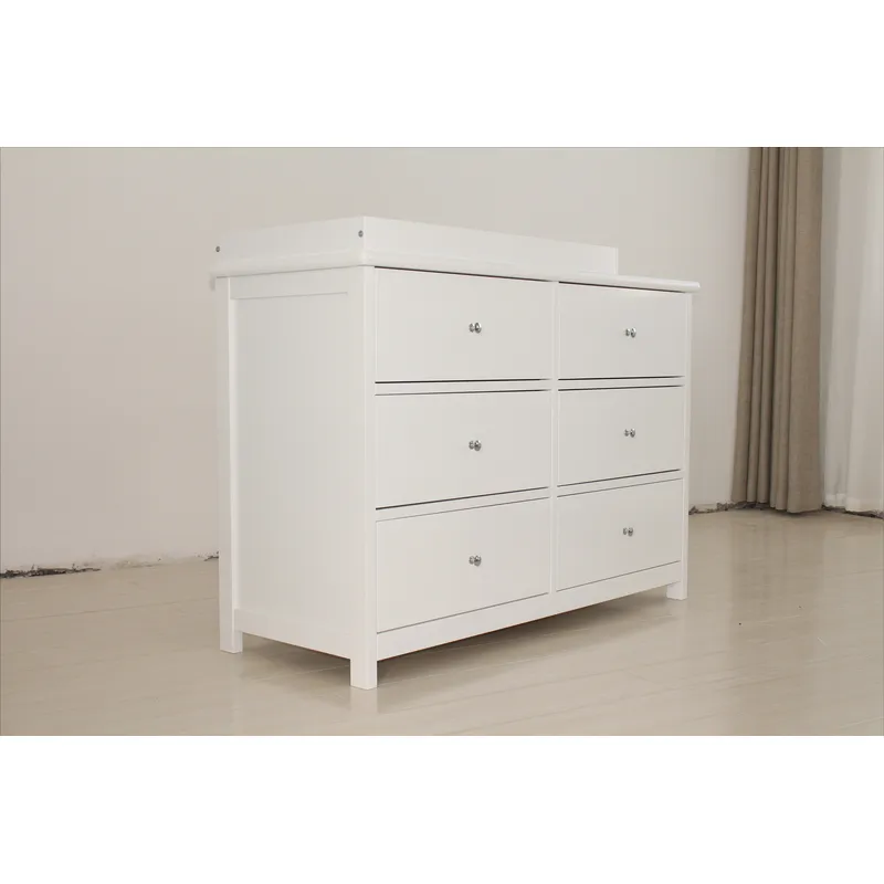 خزانة تخزين بيضاء للأطفال بـ 6 - مراجعة Baby Nursery Drawers وسعره