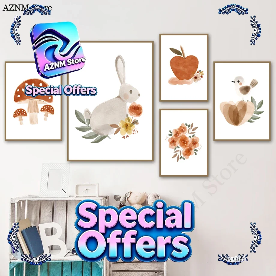 لوحة جدارية فنية للأطفال بتصمي - مراجعة Baby Nursery Murals وسعره