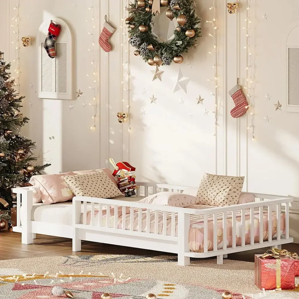 سرير خشبي صلب مزدوج مع حواجز ل - مراجعة Bed Rail Toddler وسعره