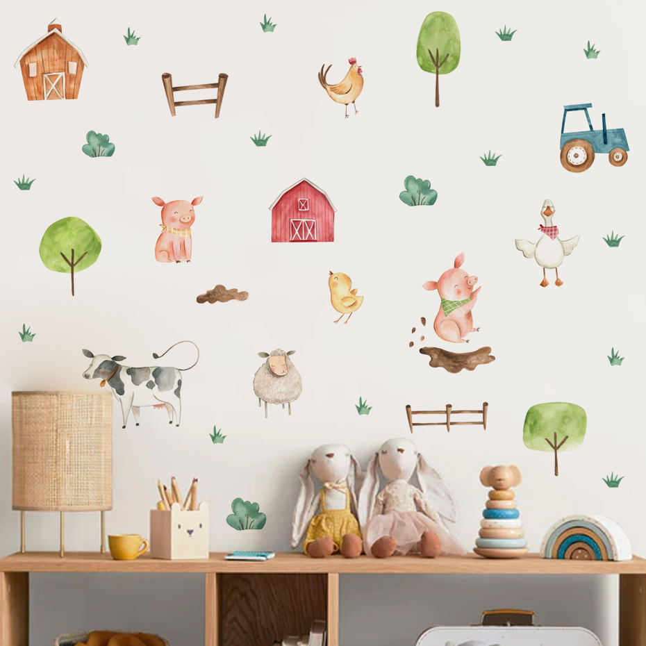بوهو المائية ملصقات الحائط للأ - مراجعة Baby Nursery Murals وسعره
