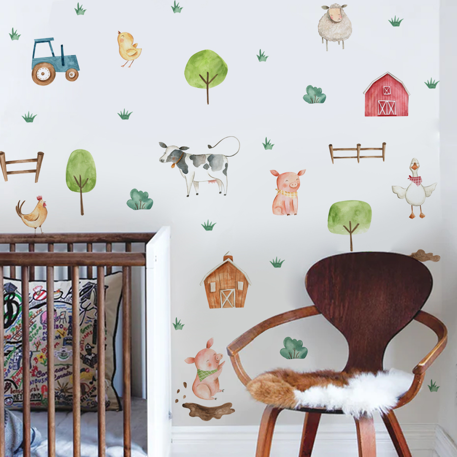 بوهو المائية ملصقات الحائط للأ - مراجعة Baby Nursery Murals وسعره