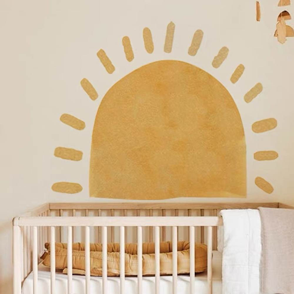 بوهو الشمس النسيج خلفية للديكو - مراجعة Baby Nursery Labels وسعره