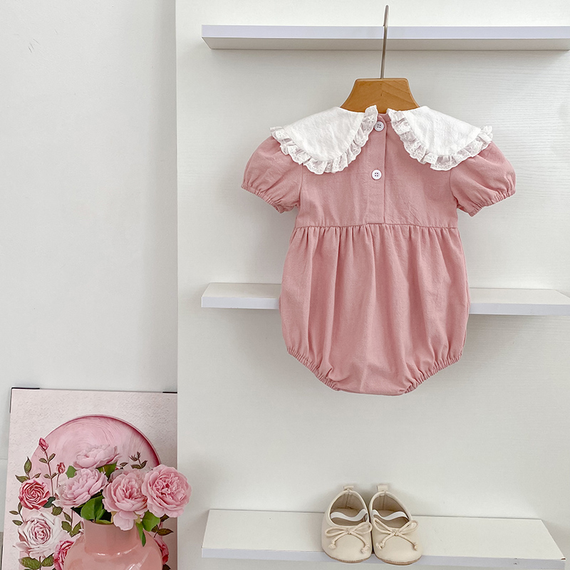 0-24 متر الوليد طفلة الوردي رو - مراجعة Baby Nursery Embroidery وسعره
