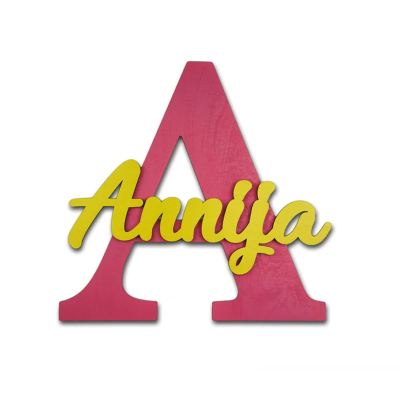 حروف خشبية، حروف معلقة على الح - مراجعة Baby Nursery Name Letters وسعره