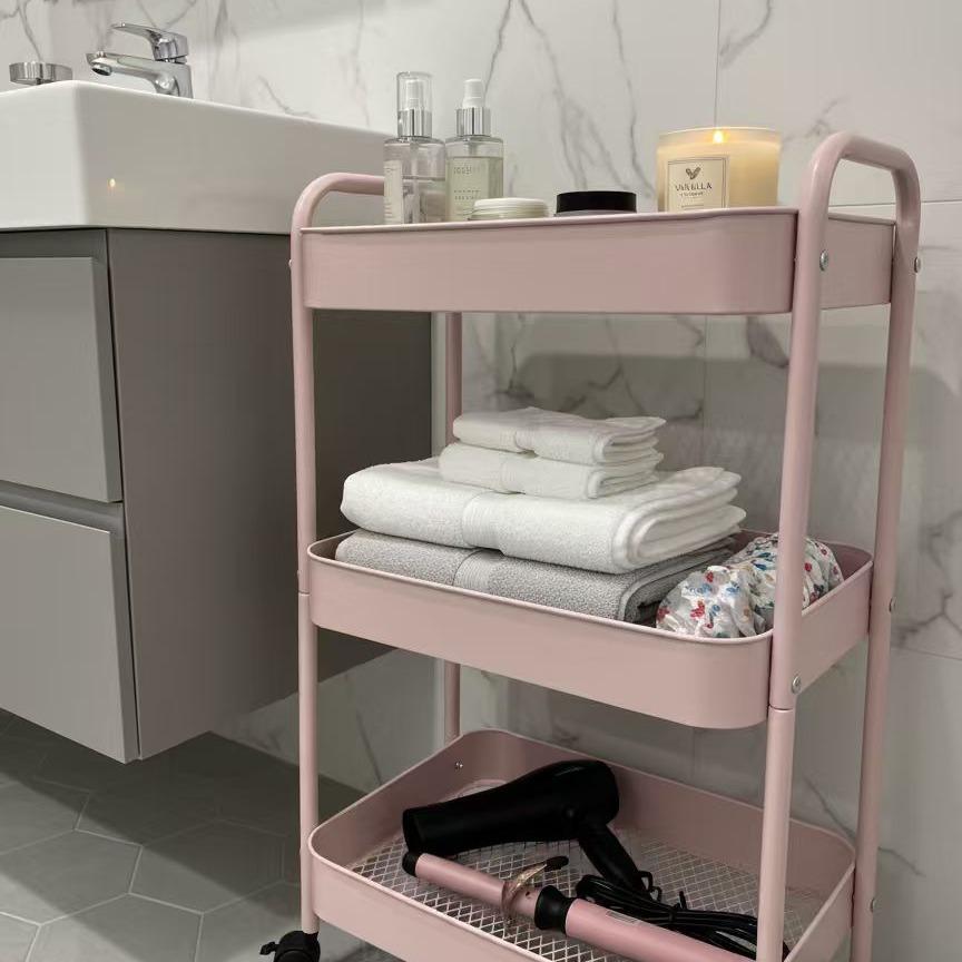 عربة تخزين متحركة بثلاث طبقات  - مراجعة Baby Nursery Utility Cart وسعره
