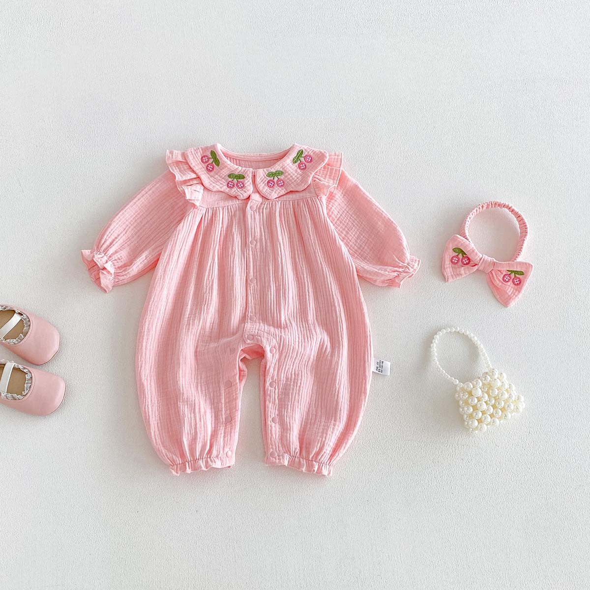 رومبير شبكي للبنات حديثات الول - مراجعة Baby Nursery Embroidery وسعره
