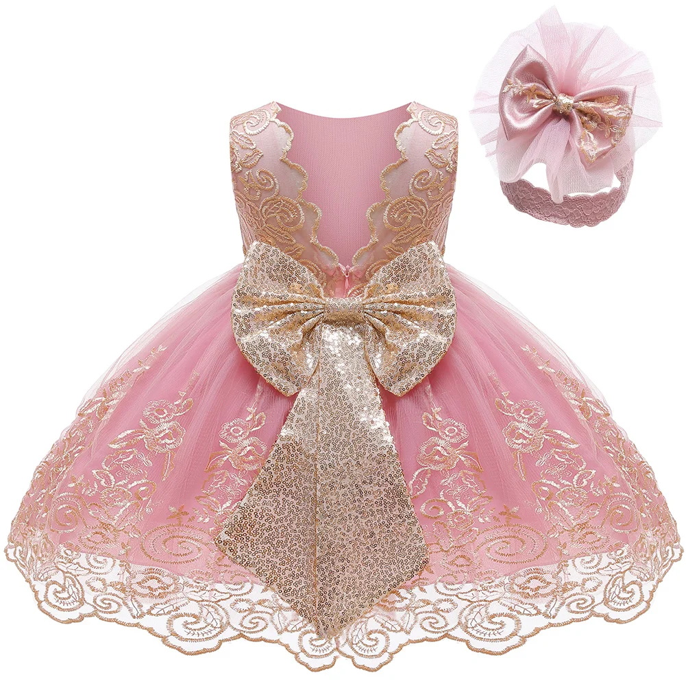 فستان أميرة للأطفال بظهر مزين  - مراجعة Baby Nursery Embroidery وسعره