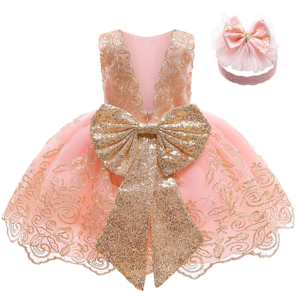 فستان أميرة للأطفال بظهر مزين  - مراجعة Baby Nursery Embroidery وسعره