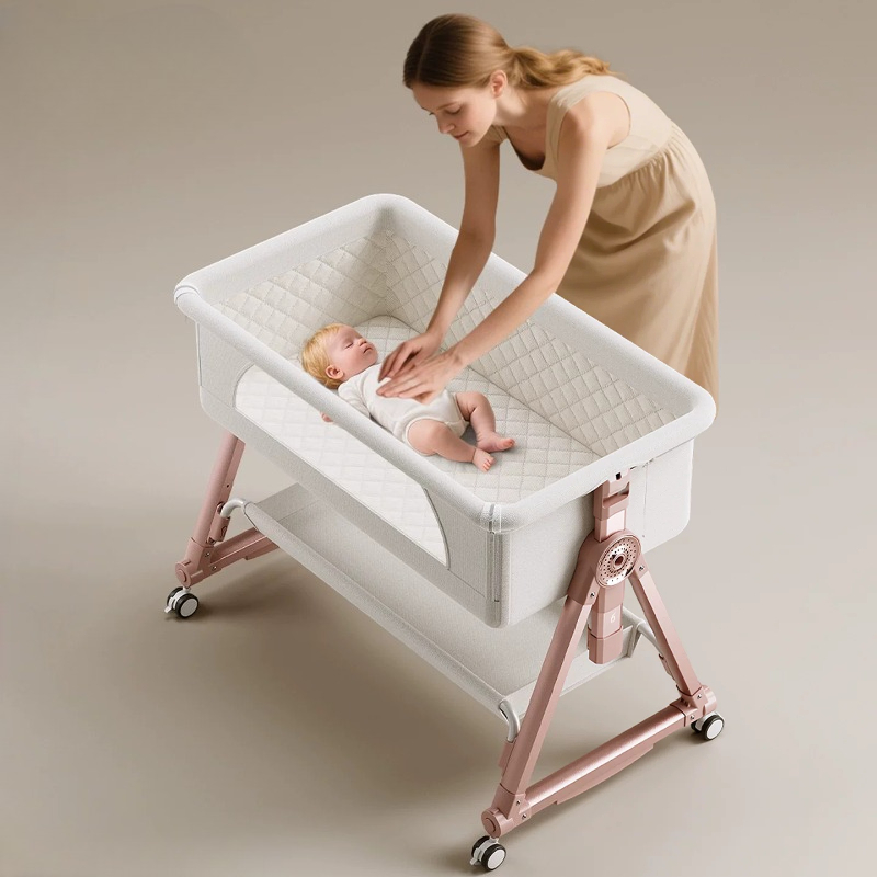 سرير أطفال محمول قابل للطي مع  - مراجعة Bassinet Bedside Sleeper وسعره