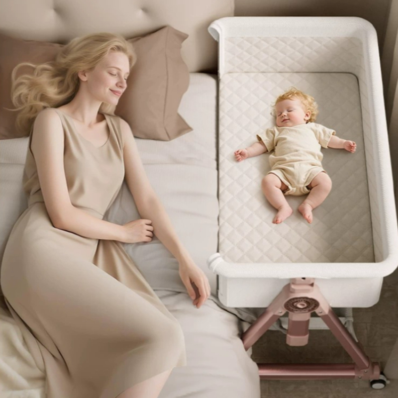 سرير أطفال محمول قابل للطي مع  - مراجعة Bassinet Bedside Sleeper وسعره