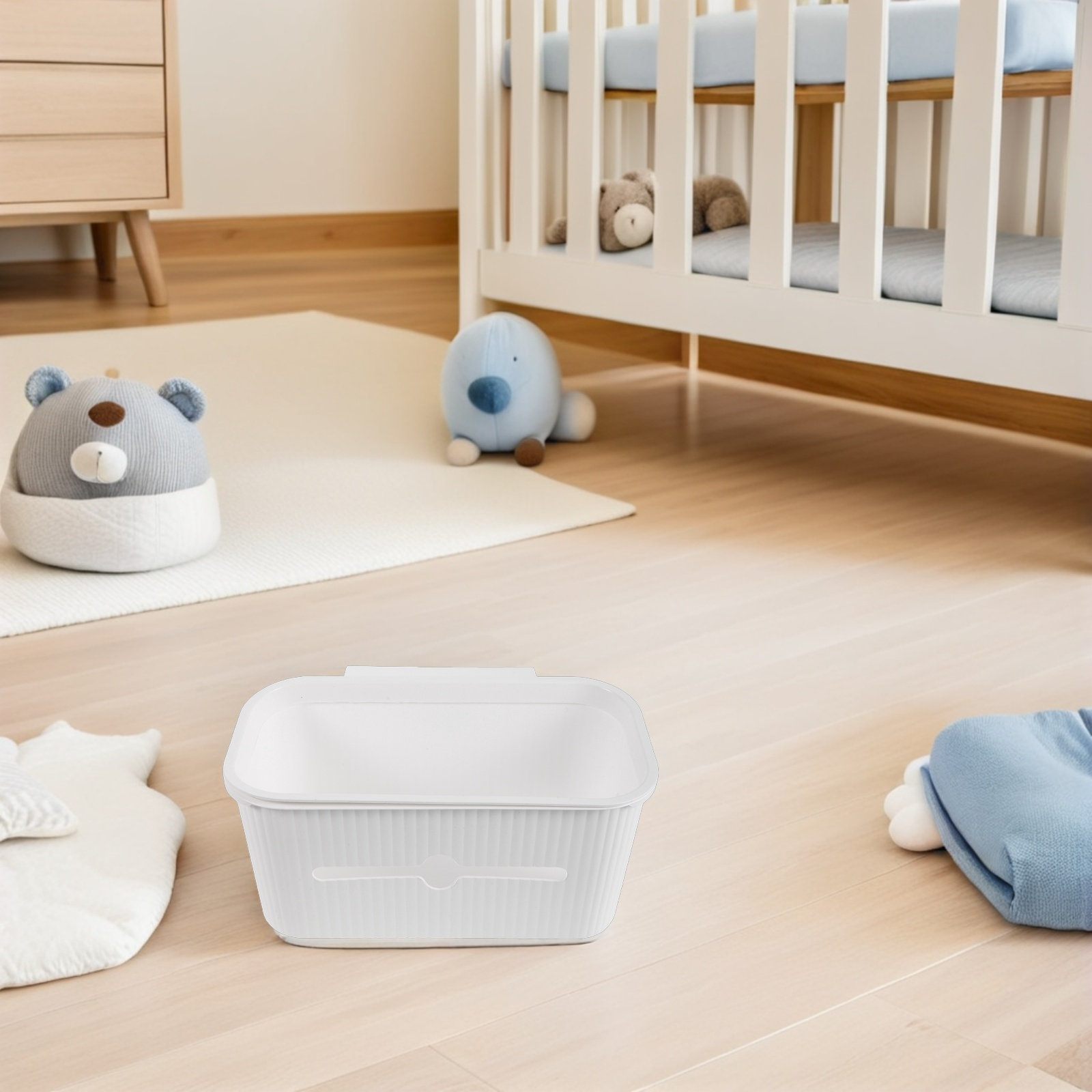 سلة تخزين حفاضات بجانب السرير، - مراجعة Baby Nursery Organizer وسعره