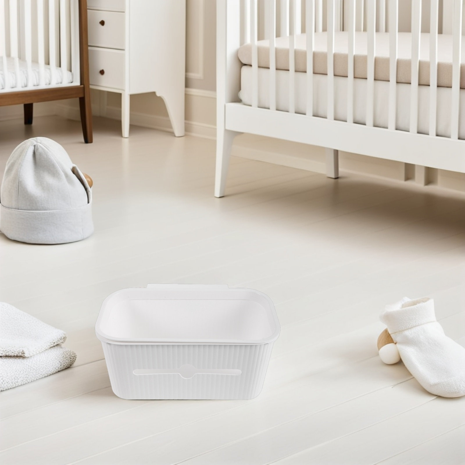 سلة تخزين حفاضات بجانب السرير، - مراجعة Baby Nursery Organizer وسعره
