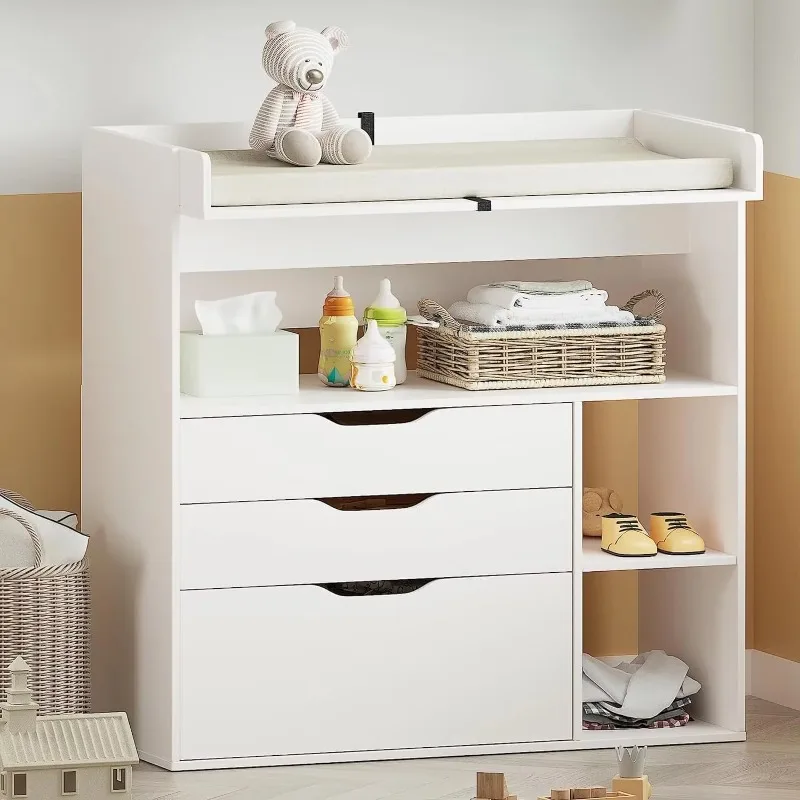 طاولة تغيير حفاضات الأطفال معا - مراجعة Baby Nursery Drawers وسعره