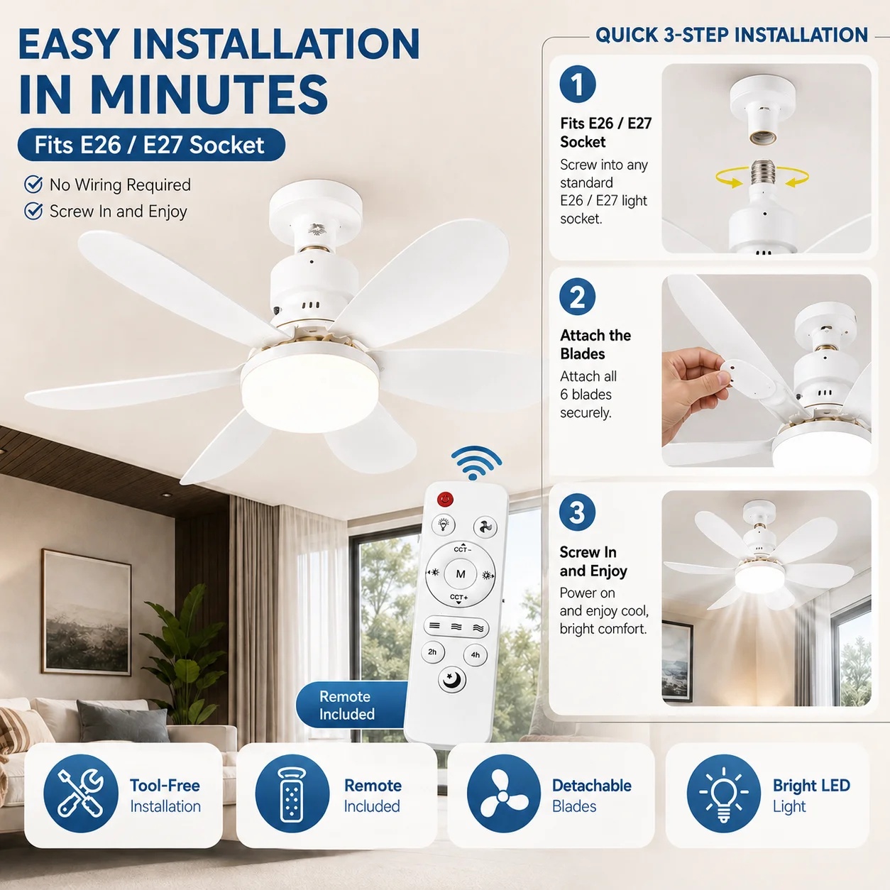 مروحة سقف لغرفة الأطفال 2026 م - مراجعة Baby Nursery Ceiling Light وسعره