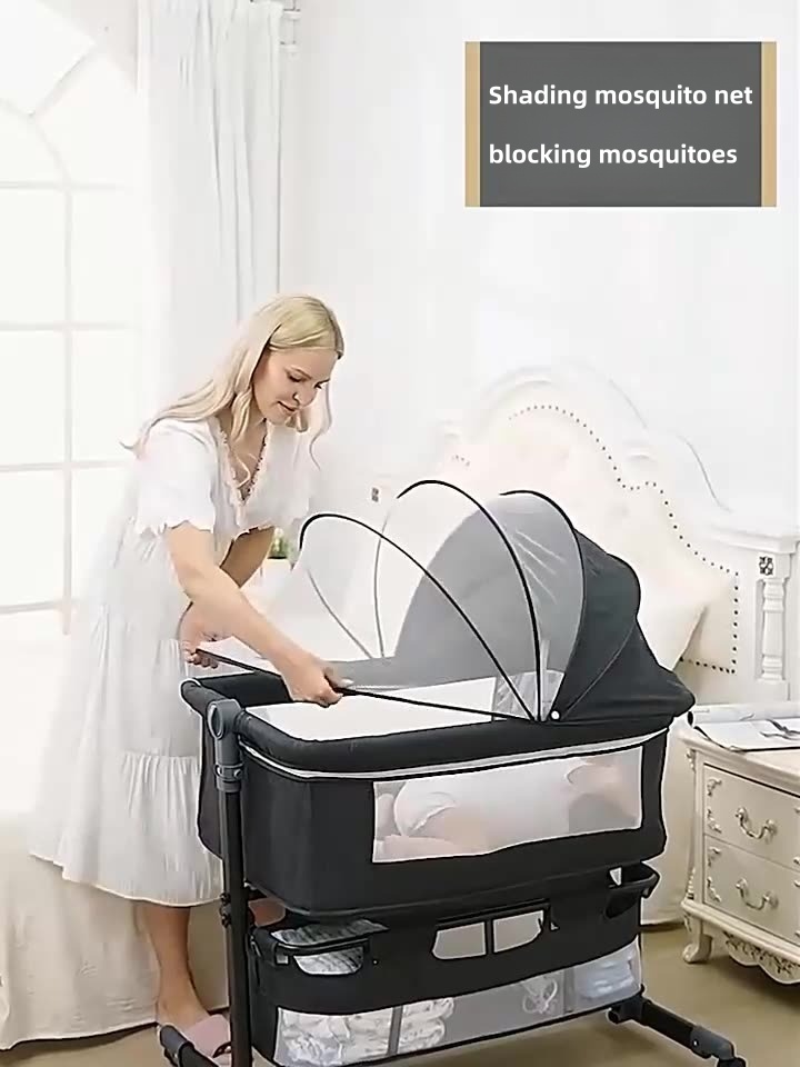 سرير أطفال متنقل للسفر، سرير ج - مراجعة Bassinet Bedside Sleeper وسعره