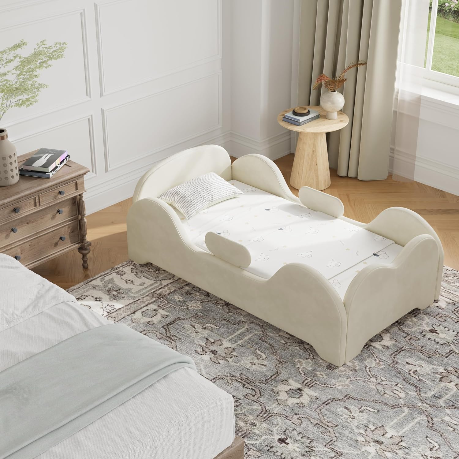 سرير أرضي للأطفال الصغار مع حا - مراجعة Bed Rail Toddler وسعره