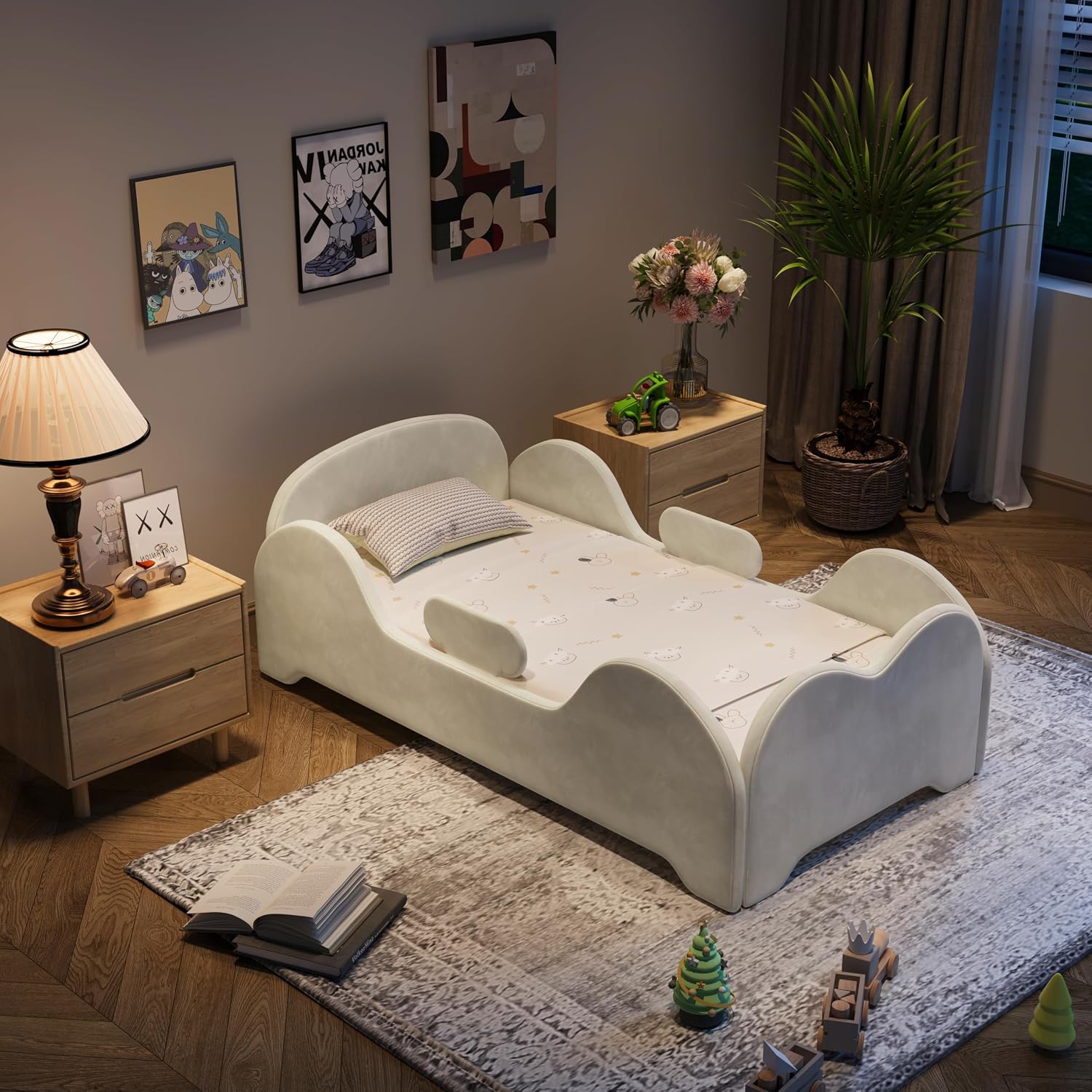 سرير أرضي للأطفال الصغار مع حا - مراجعة Bed Rail Toddler وسعره