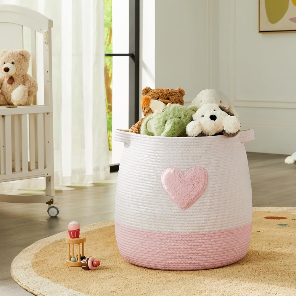 سلة الغسيل الوردية للأطفال الب - مراجعة Baby Nursery Basket وسعره
