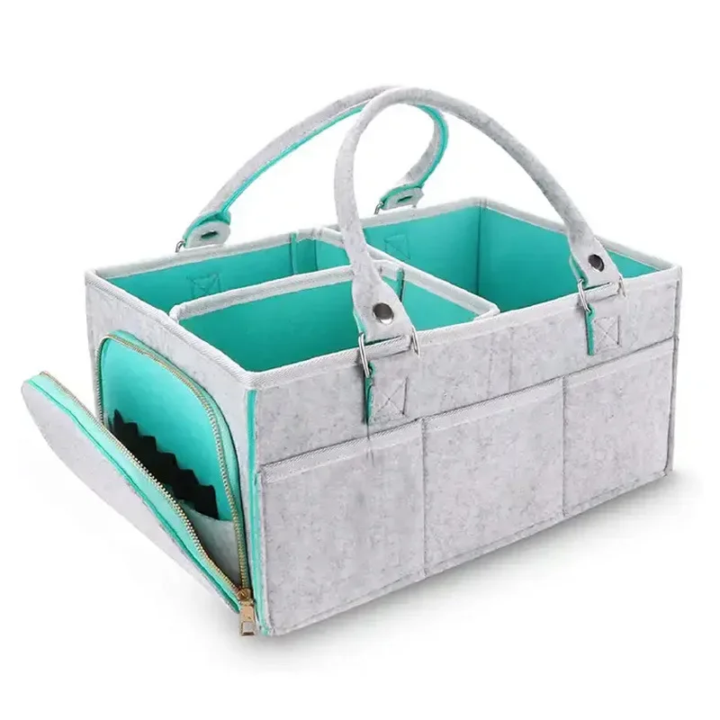 حقيبة حفاضات الأطفال المحمولة، - مراجعة Baby Nursery Organizer وسعره