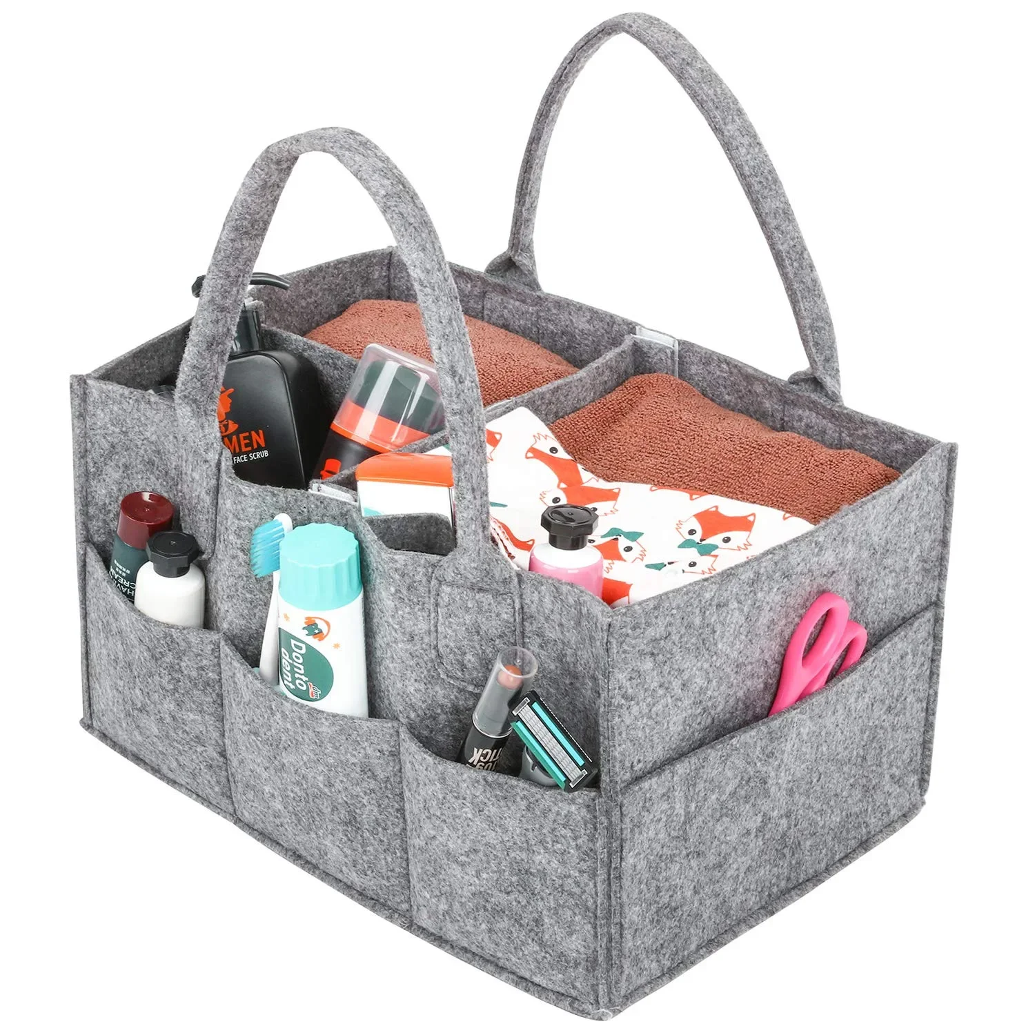 حقيبة حفاضات الأطفال المحمولة، - مراجعة Baby Nursery Organizer وسعره