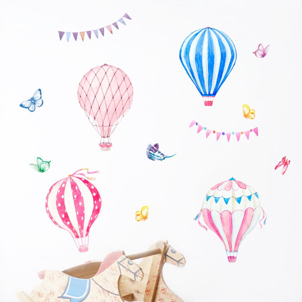 ملصق جداري على شكل منطاد هوائي - مراجعة Baby Nursery Murals وسعره