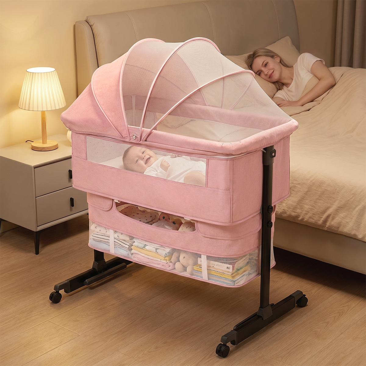 سرير أطفال كماير بجانب السرير  - مراجعة Bassinet Bedside Sleeper وسعره