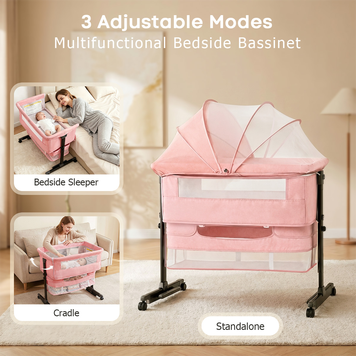 سرير أطفال كماير بجانب السرير  - مراجعة Bassinet Bedside Sleeper وسعره