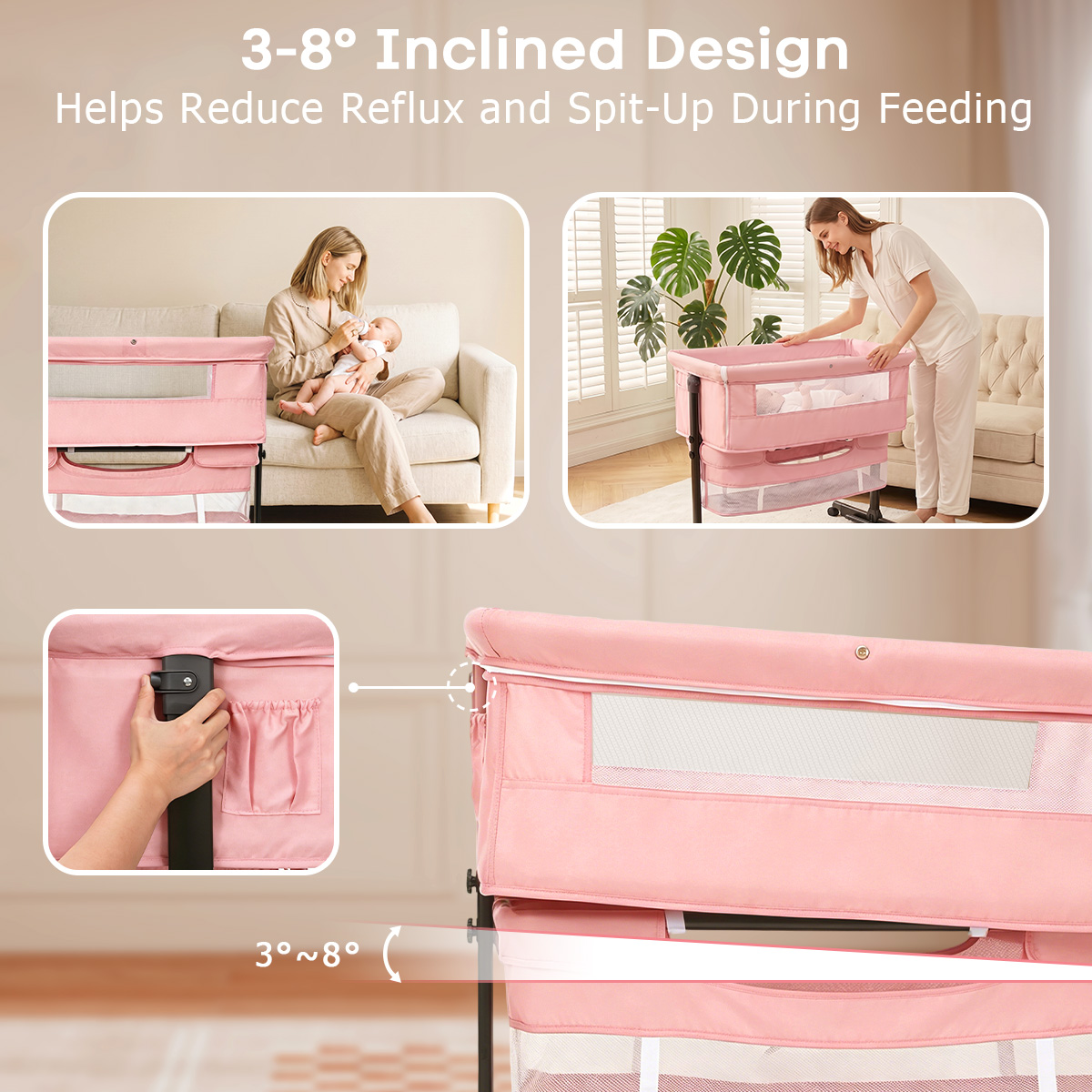 سرير أطفال كماير بجانب السرير  - مراجعة Bassinet Bedside Sleeper وسعره