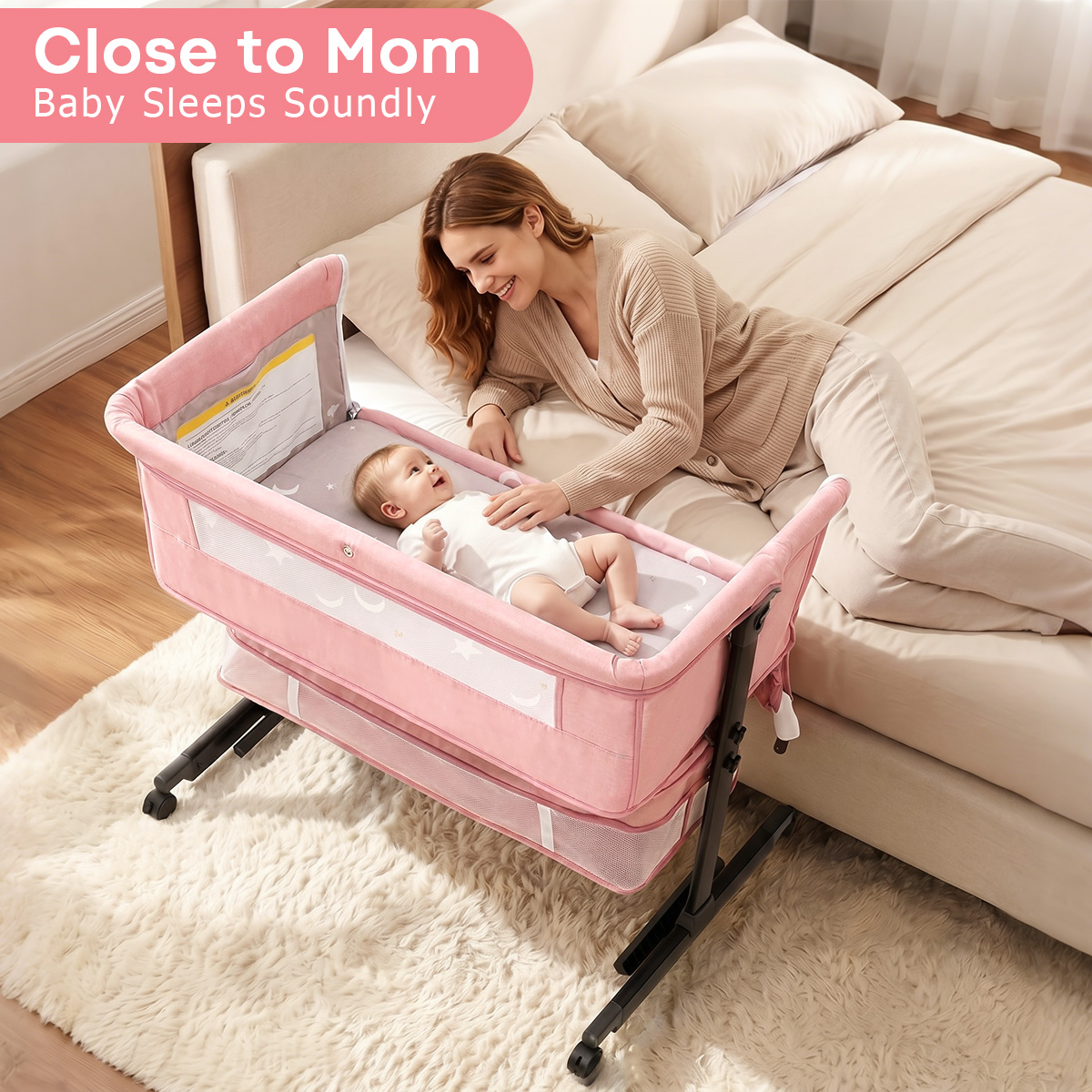 سرير أطفال كماير بجانب السرير  - مراجعة Bassinet Bedside Sleeper وسعره