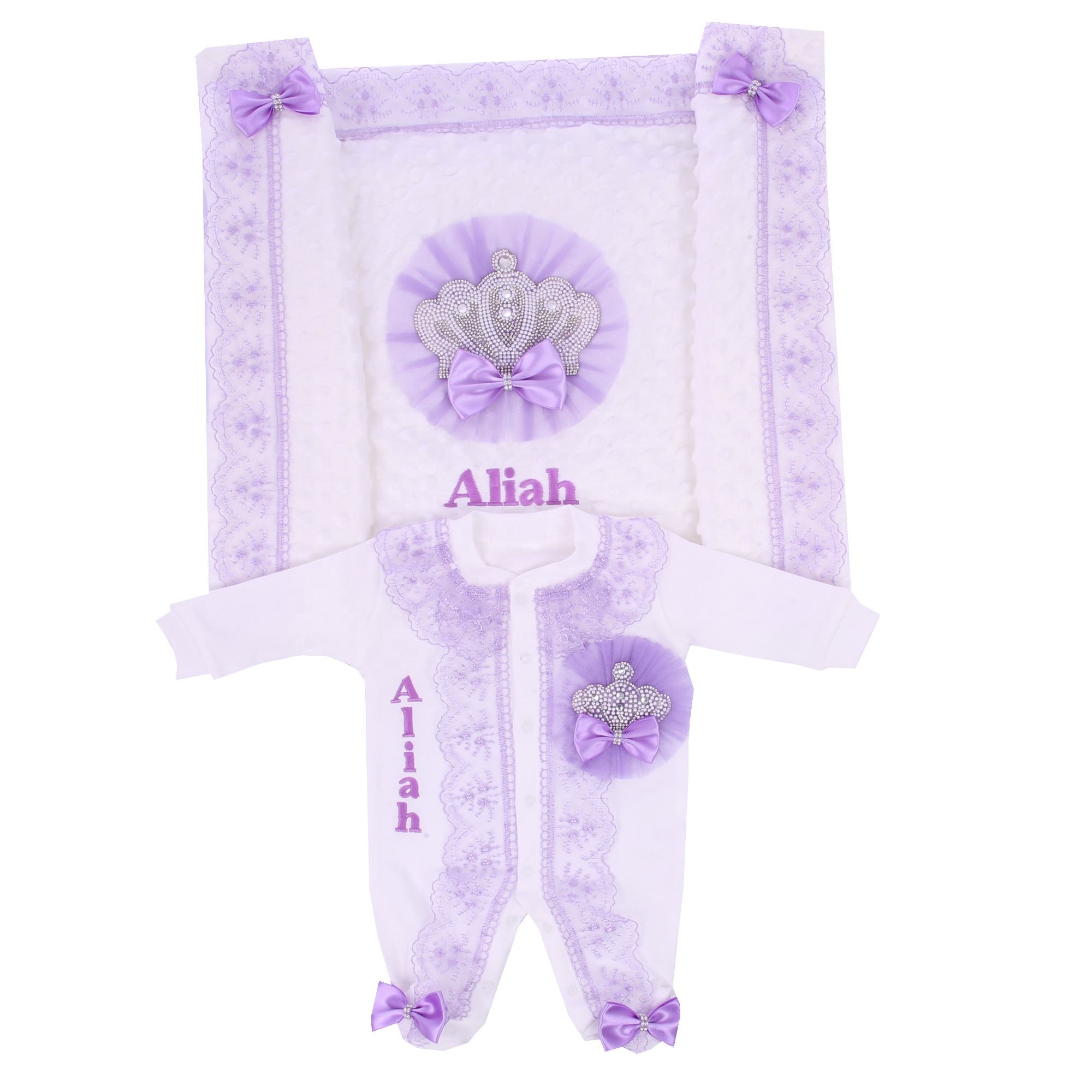الخزامى الدانتيل 5 قطعة طفلة L - مراجعة Baby Nursery Embroidery وسعره