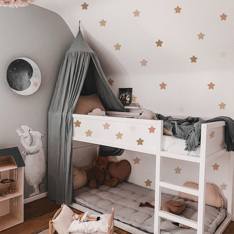 بوهو قوس قزح جدار الشارات البو - مراجعة Baby Nursery Labels وسعره