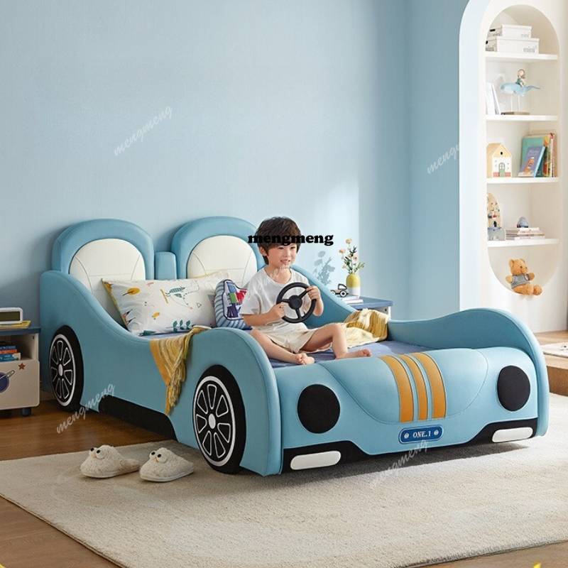سرير أطفال على شكل سيارة مع حو - مراجعة Bed Rail Toddler وسعره