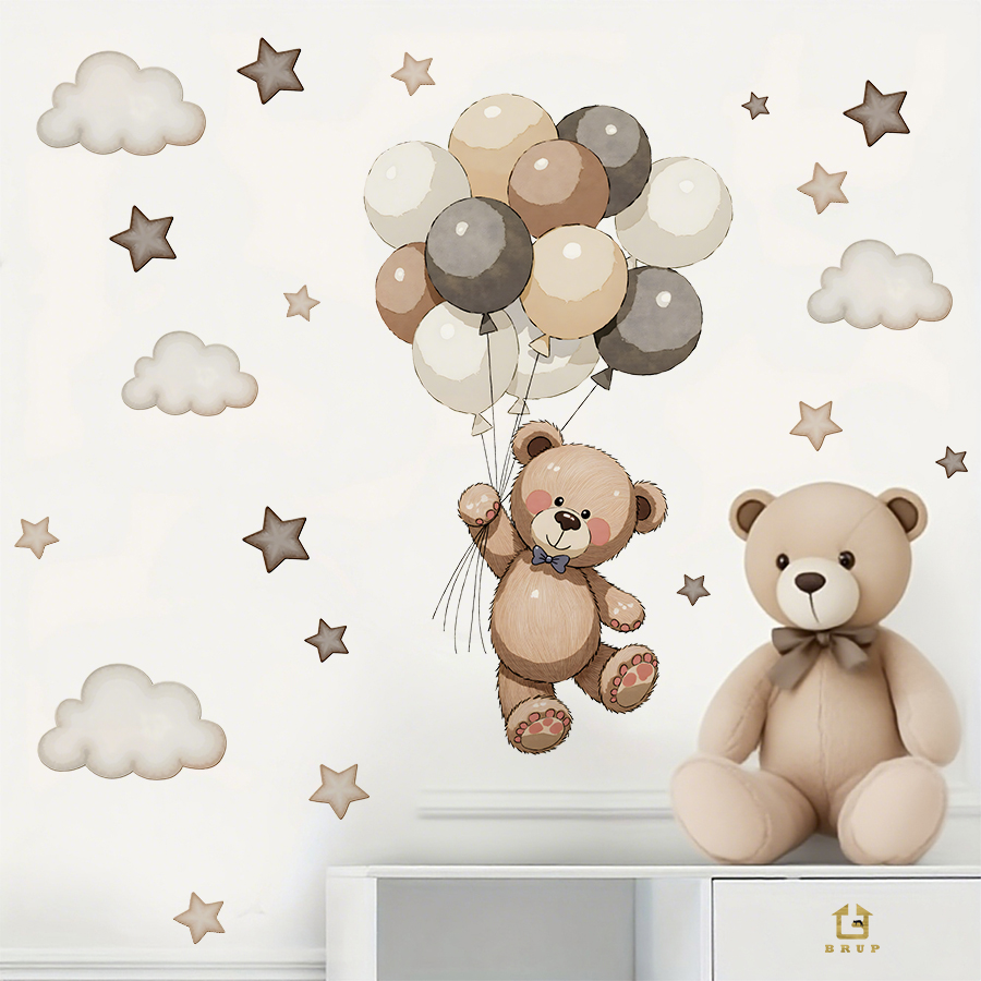 ملصقات حائط على شكل دمية دب را - مراجعة Baby Nursery Labels وسعره
